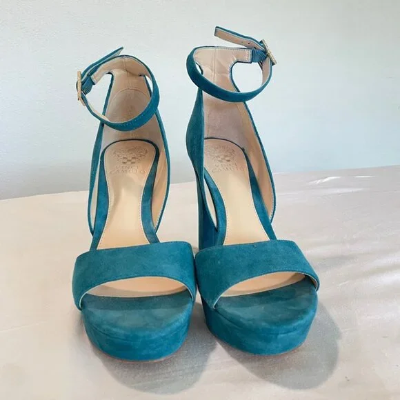 箱付 未使用 Vince Camuto 青 スエード ハイヒール 箱付 未使用 Vince Camuto 青 スエード ハイヒール 箱付 未使用